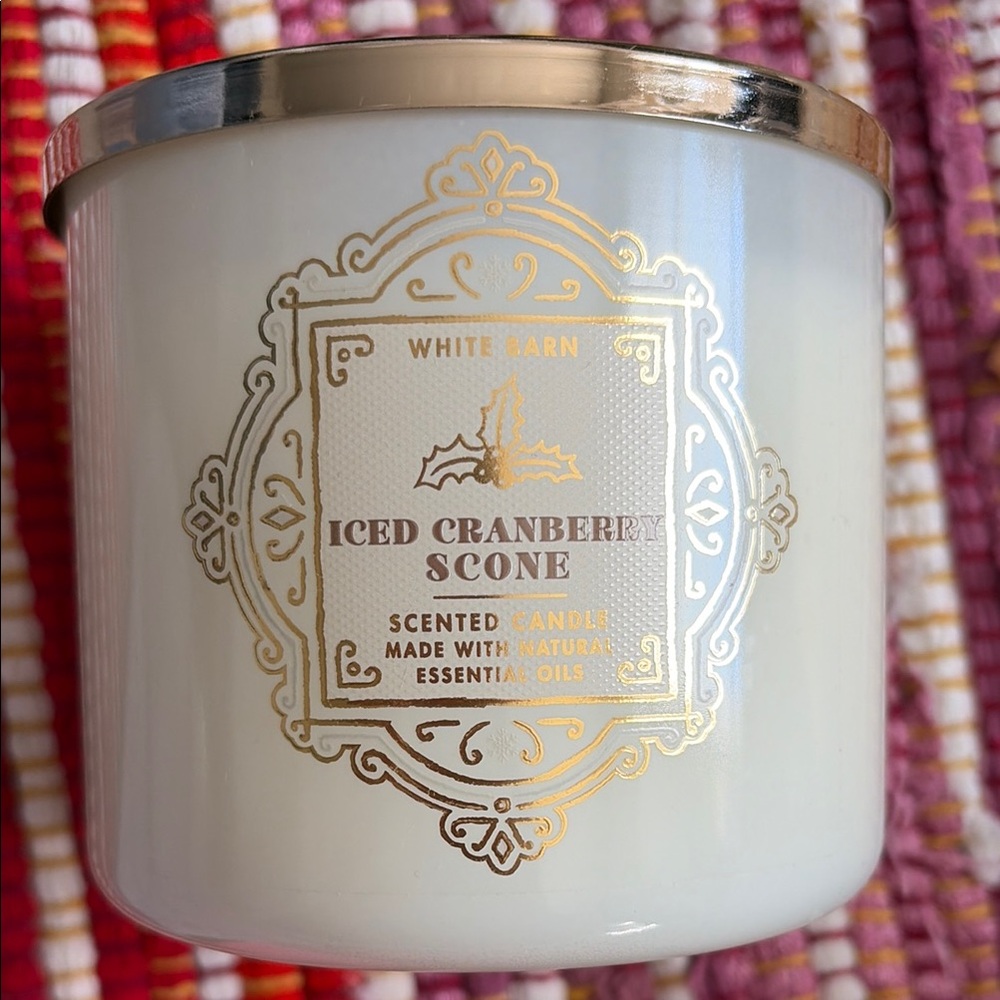 Bath and body works candle- Iced cranberry scone